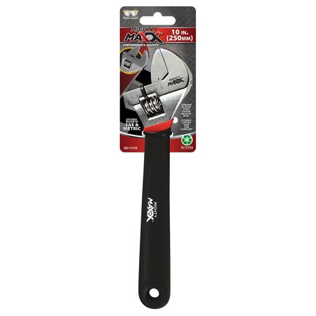 MIGHTY MAXX Wrench Adjustable w Grip Handle 10in 083-11110